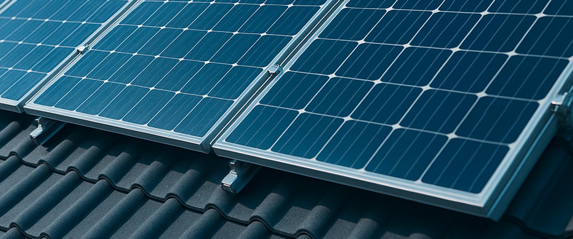 Solarpaneele auf Dach